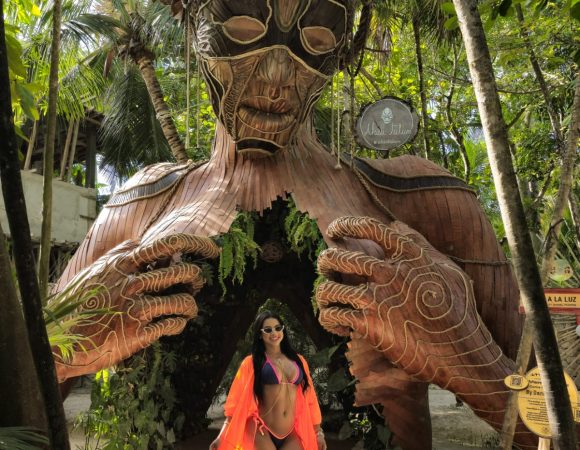 Tulum Coba cenote ,  Cenote Tortuga and playa del Carmen plus Mother Nature Sculpture